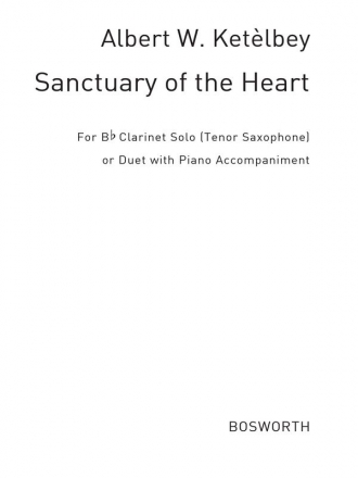 Albert Ketelbey: Sanctuary Of The Heart (Clarinet/Piano) Clarinet, Piano Accompaniment Instrumental Work