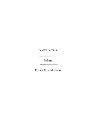 Vreuls, V Poeme Vla/Pf Viola, Piano Accompaniment Instrumental Work