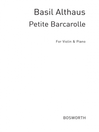 B. Althaus: Petite Barcarolle Violin, Piano Accompaniment Instrumental Work