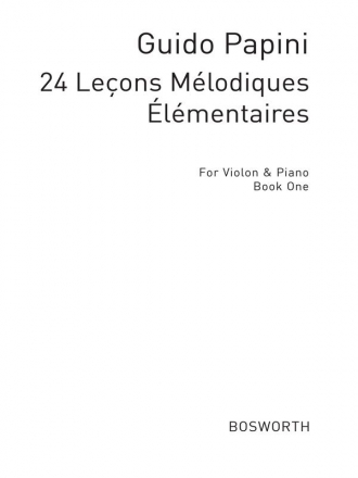 Guido Papini: 24 Elementary Studies For Violin And Piano Op.68 Book 1 Violin, Piano Accompaniment Study