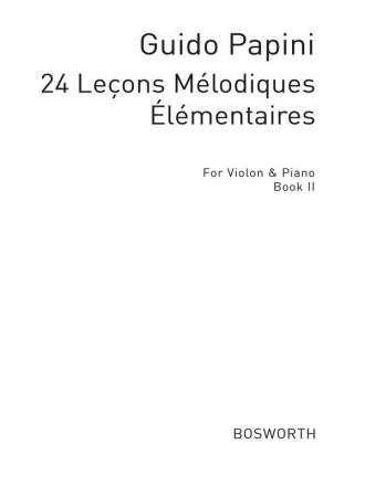 Guido Papini: 24 Elementary Studies For Violin And Piano Book 2 Violin, Piano Accompaniment Study