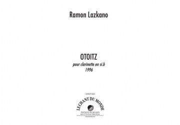 Ramon Lazkano, Otoitz Klarinette Buch