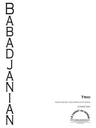 Arno Babajanian, Trio Pour Piano, violon et violoncelle Violine, Cello und Klavier Partitur + Stimmen