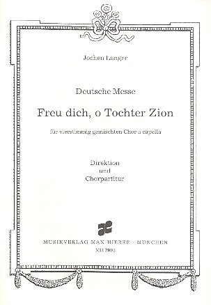 Freu dich o Tochter Zion fr gem Chor a cappella Partitur