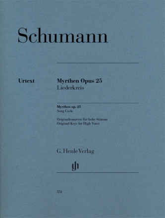 Myrthen op.25 fr Gesang (hoch) und Klavier Partitur