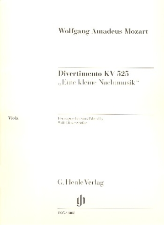 Eine kleine Nachtmusik KV525 fr 2 Violinen, Viola, Violoncello (Kontraba) Viola