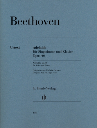 Adelaide op.46 fr Singstimme (hoch) und Klavier