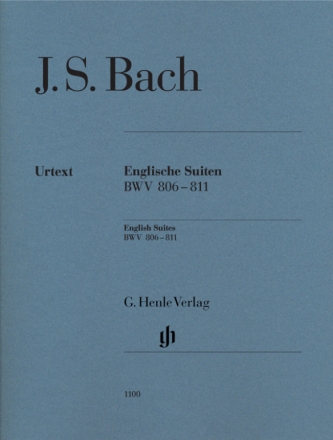 6 Englische Suiten BWV806-811 fr Klavier (ohne Fingersatz)