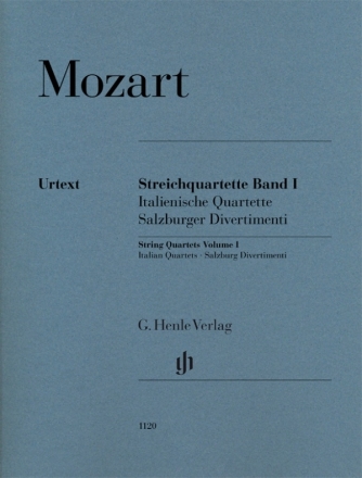 Streichquartette Band 1 (Salzburger Divertimenti, Italienische Quartet fr 2 Violinen, Viola und Violoncello Stimmen