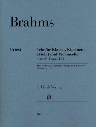 Trio a-Moll op.114 fr Klarinette (Viola), Violoncello und Klavier Stimmen