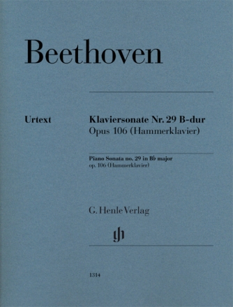 Sonate B-Dur Nr.29 op.106 fr Klavier