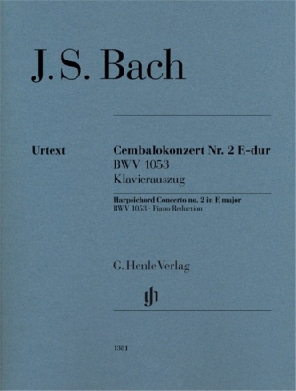 Konzert E-Dur Nr.2 BWV1053 fr Cembalo und Streichorchester fr 2 Klaviere zu 4 Hnden Klavierauszug