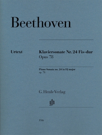 HN1516 Sonate Fis-Dur Nr.24 op.78 fr Klavier