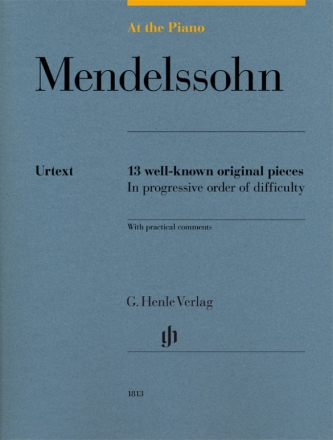 13 well-known original Pieces in progressive Order of Difficuly for piano