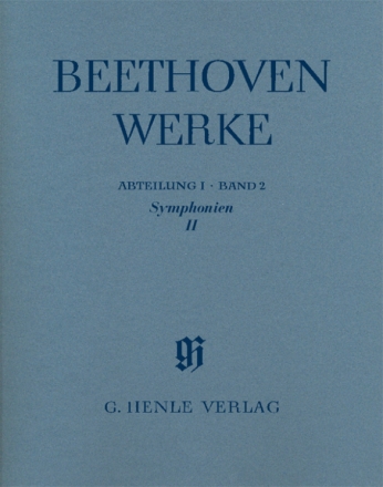 Beethoven Werke Abteilung 1 Band 2 Sinfonien 2