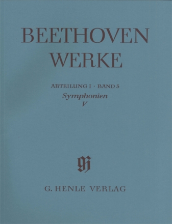 Beethoven Werke Abteilung 1 Band 5 Symphonie d-Moll Nr.9 op.125 Partitur,  broschiert