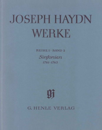 Haydn, Joseph Sinfonien 1761-1763 (mit Kritischem Bericht)  Ganzleinen