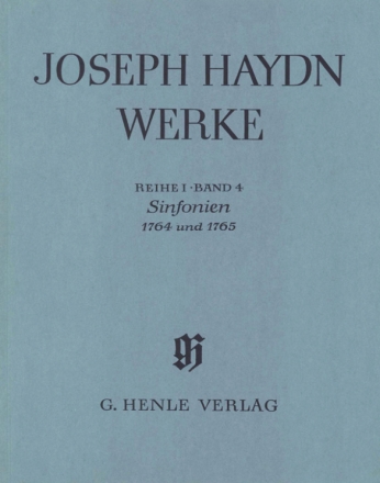 Gesamtausgabe Reihe 1 Band 4 Sinfonien 1764 und 1765 Ganzleinen