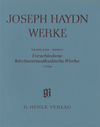 HN5541 Smtliche Werke Reihe 22 Band 2 Verschiedene geistliche Werke Partitur mit kritischem Bericht,  broschiert