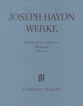 Haydn, Joseph Messen Nr. 3 - 4 (mit Kritischem Bericht)  Ganzleinen