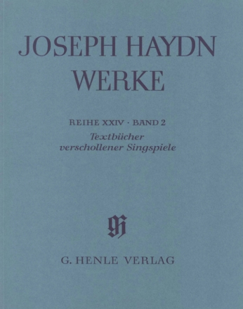 Haydn, Joseph Textbcher verschollener Singspiele (mit Kritischem Be  broschiert