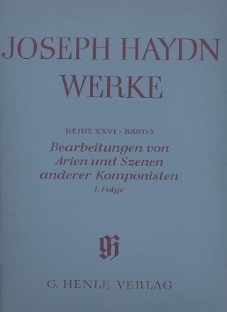 Gesamtausgabe Reihe 26 Band 3 Bearbeitungen von Arien und Szenen anderer Komponisten Band 1 broschiert