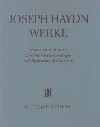 Haydn, Joseph Verschiedene Gesnge mit Begleitung des Klaviers (mit  Ganzleinen