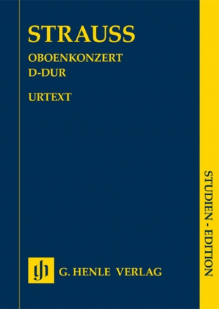 Konzert D-Dur fr Oboe und Orchester Studienpartitur