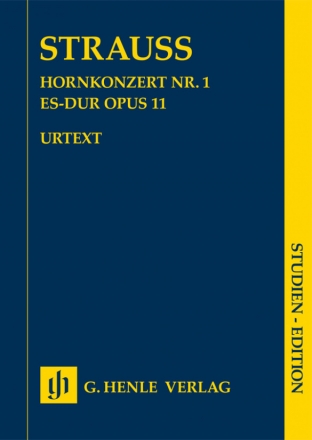 Konzert Es-Dur Nr.1 op.11 fr Horn und Orchester Studienpartitur