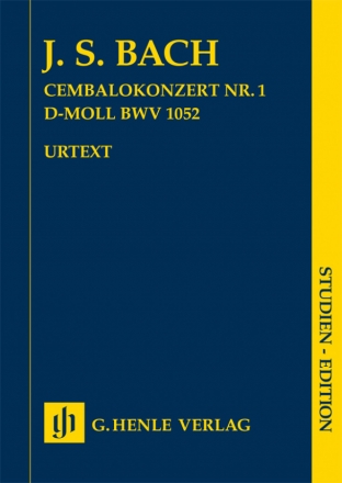 Konzert d-Moll Nr.1 BWV1052 fr Cembalo und Streichorchester Studienpartitur