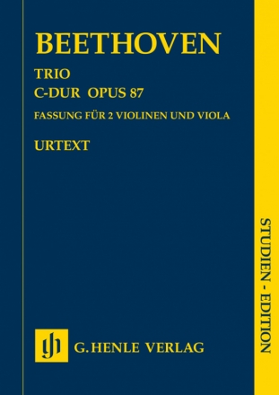 Trio C-Dur op.87 fr 2 Violinen und Viola Studienpartitur