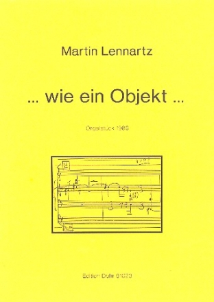 Wie ein Objekt fr Orgel