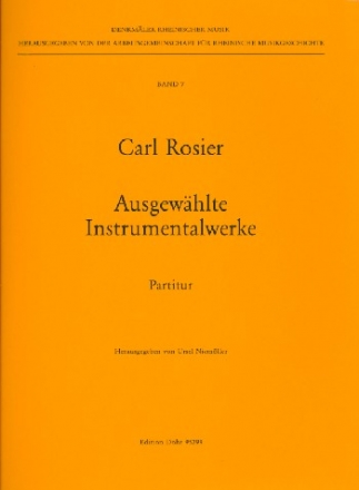 Ausgewhlte Instrumentalwerke  Partitur