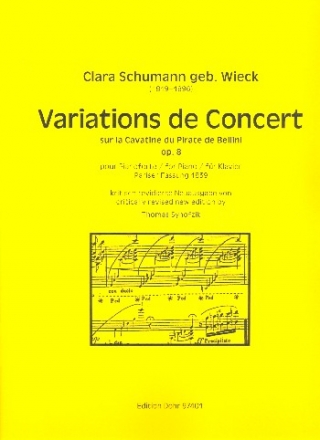 Variations de concert sur la Cavatine du Pirate de Bellini op.8 fr Klavier (Pariser Fassung 1839)