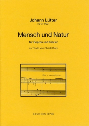 Mensch und Natur fr Sopran und Klavier