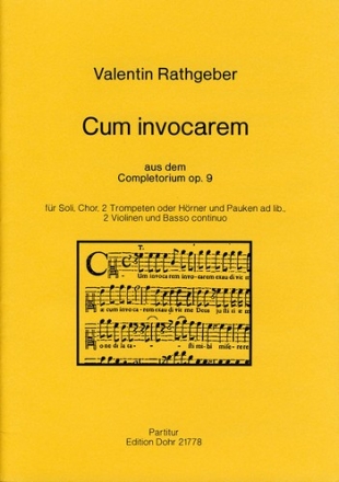 Cum invocarem -aus dem Completorium op. 9- (fr  Partitur