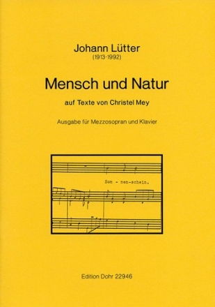 Mensch und Natur fr Mezzosopran und Klavier