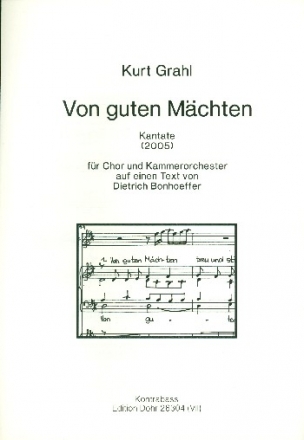 Von guten Mchten fr gem Chor und Kammerorchester Stimmensatz