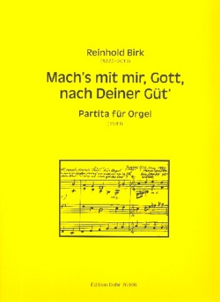 Mach's mit mir Gott nach deiner Gt' fr Orgel