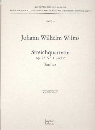 Streichquartett op.25,1 und op.25,2 Partitur,  gebunden