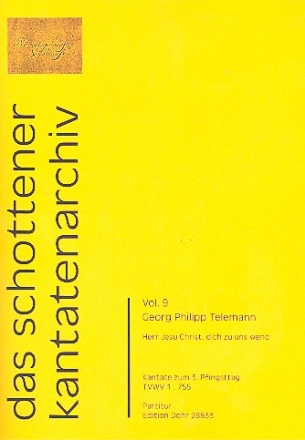 Herr Jesu Christ dich zu uns wend TWV1:755 fr Soli, gem Chor, 2 Violinen, Viola und Bc Partitur