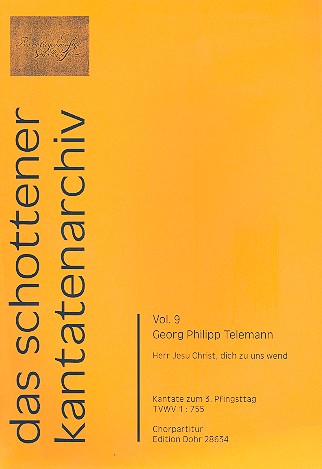 Herr Jesu Christ dich zu uns wend TWV1:755 fr Soli, gem Chor, 2 Violinen, Viola und Bc Chorpartitur