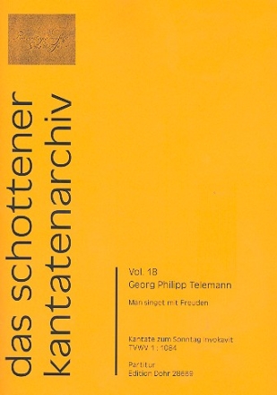 Man singet mit Freuden TWV1:1084 fr Soli, gem Chor, 2 Trompeten, 2 Violinen, Viola und Bc Partitur