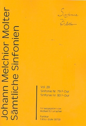 Smtliche Sinfonien Band 28 - Sinfonien Nr.79 und 80 fr Orchester Partitur