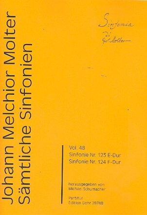 Smtliche Sinfonien Band 48 - Sinfonien Nr.123 und 124 fr Orchester Partitur