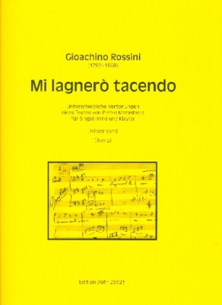 Mi lagner tacendo Band 3 fr Gesang und Klavier