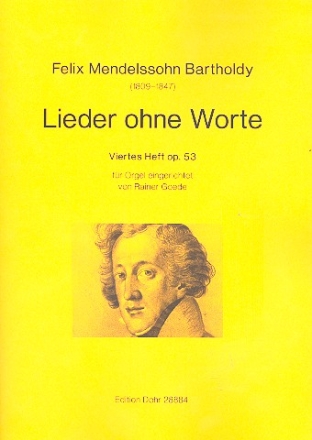 Lieder ohne Worte Band 4 op.53 fr Orgel