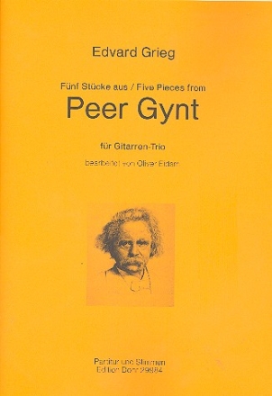 5 Stcke aus Peer Gynt fr 3 Gitarren Partitur und Stimmen