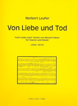 Von Liebe und Tod fr Sopran und Klavier Partitur