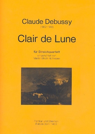 Clair de lune fr Streichquartett Partitur und Stimmen